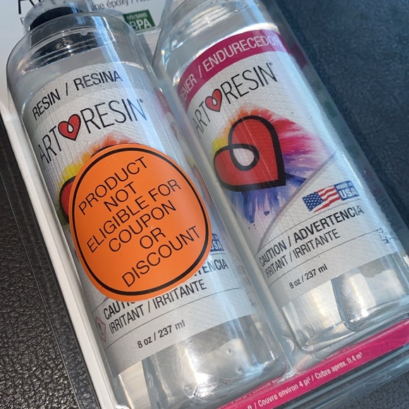 Art❤️Resin Hugh Gloss Epoxy Resin Clear Coat Arts Crafts Decorations Decor - Picture 2 of 3